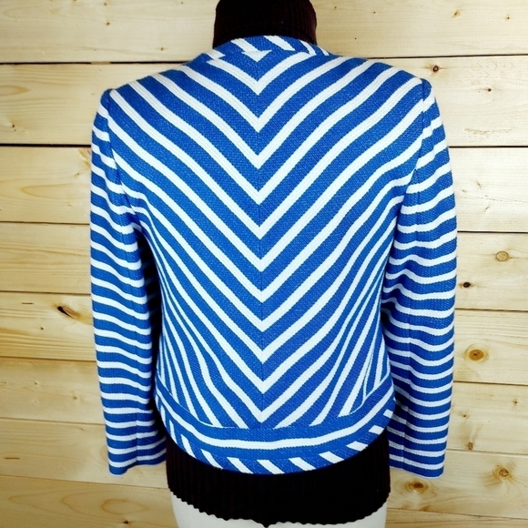 MELANIE LYNE Zip Up Blazer Fully Lined Suit Jacket Size 12 - Picture 8 of 13